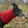 Greyhound Snood Cowl - Red Tweed