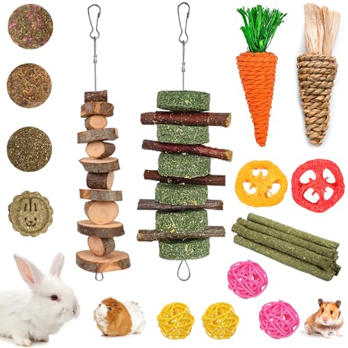 Grddaef 20 PCS Bunny Chew Toys: Cheap, Natural, and Irresistible